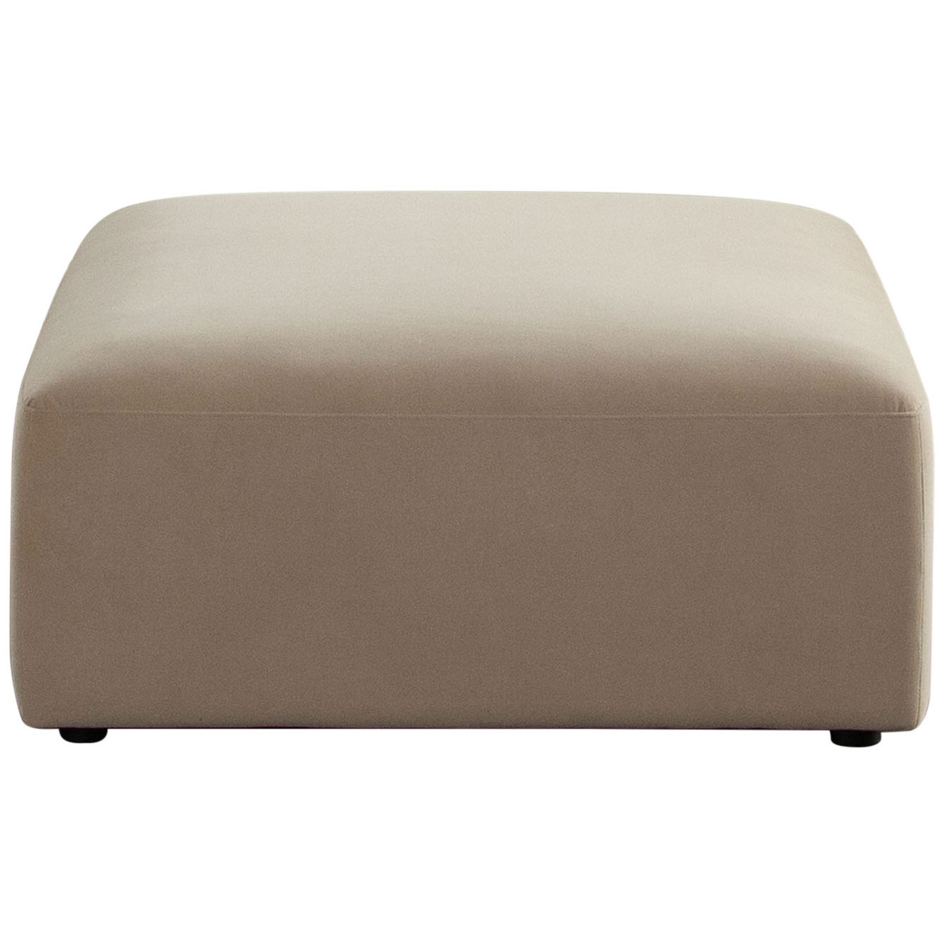 Diamond Sofa™ Zia Performance Velvet Fabric Ottoman - Light Camel