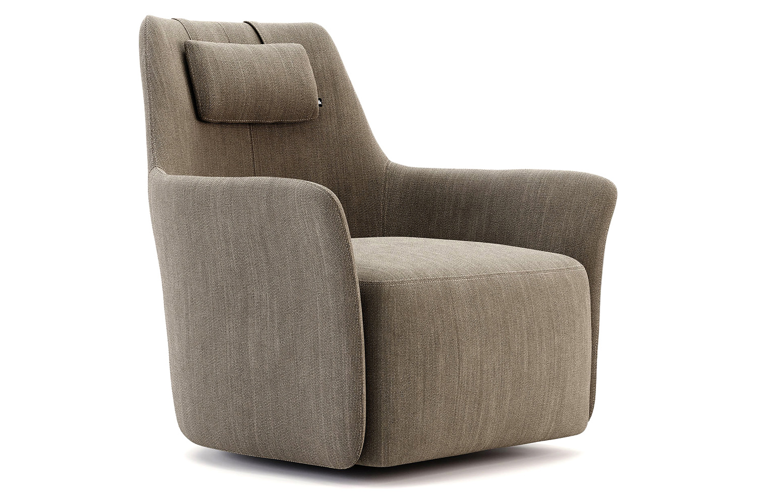 Domkapa™ Alexander Armchair - Polished Stainless Steel, Double-Top Stitching