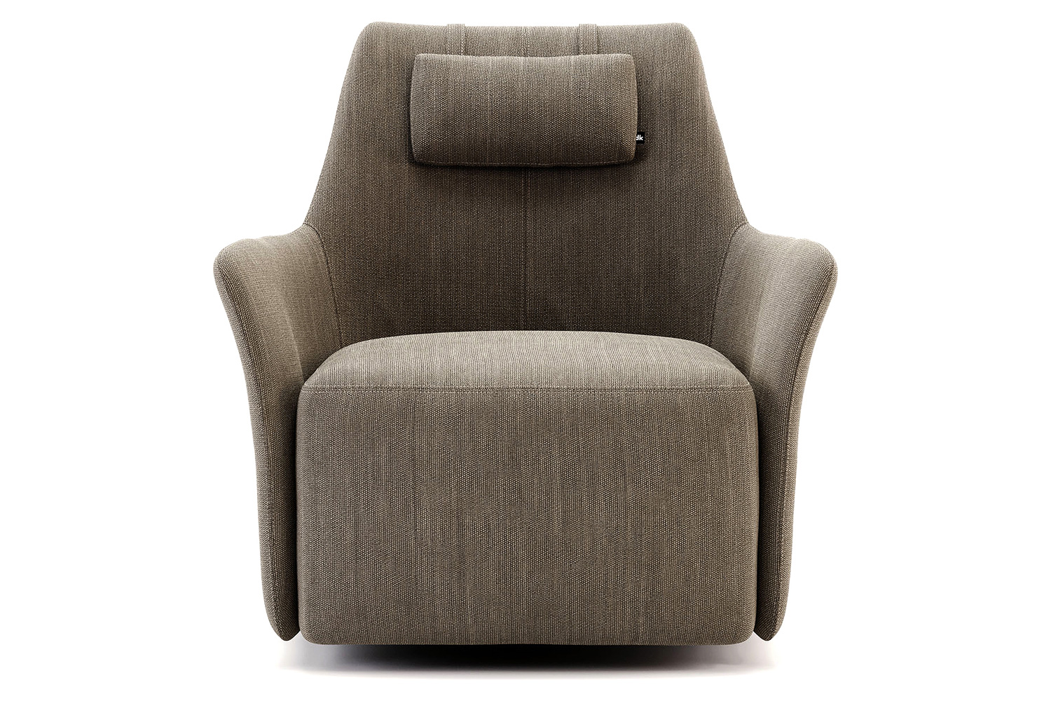 Domkapa Alexander Armchair - Polished Stainless Steel, Cross-Stitching