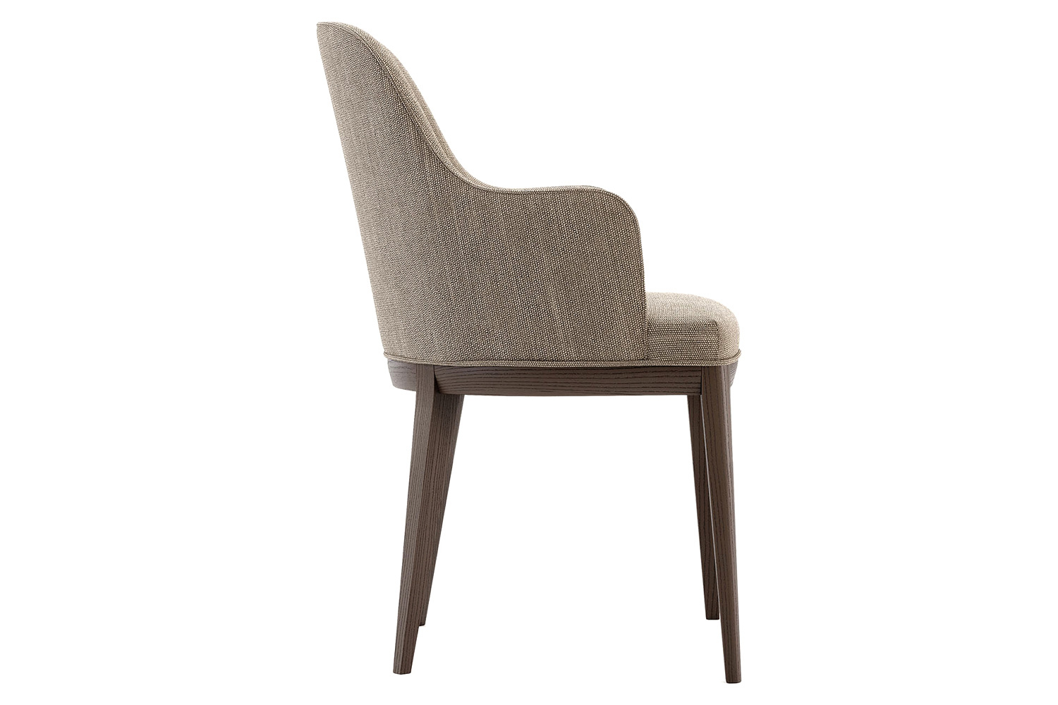 Domkapa - Anna Chair with Armrest Wooden Baseboard