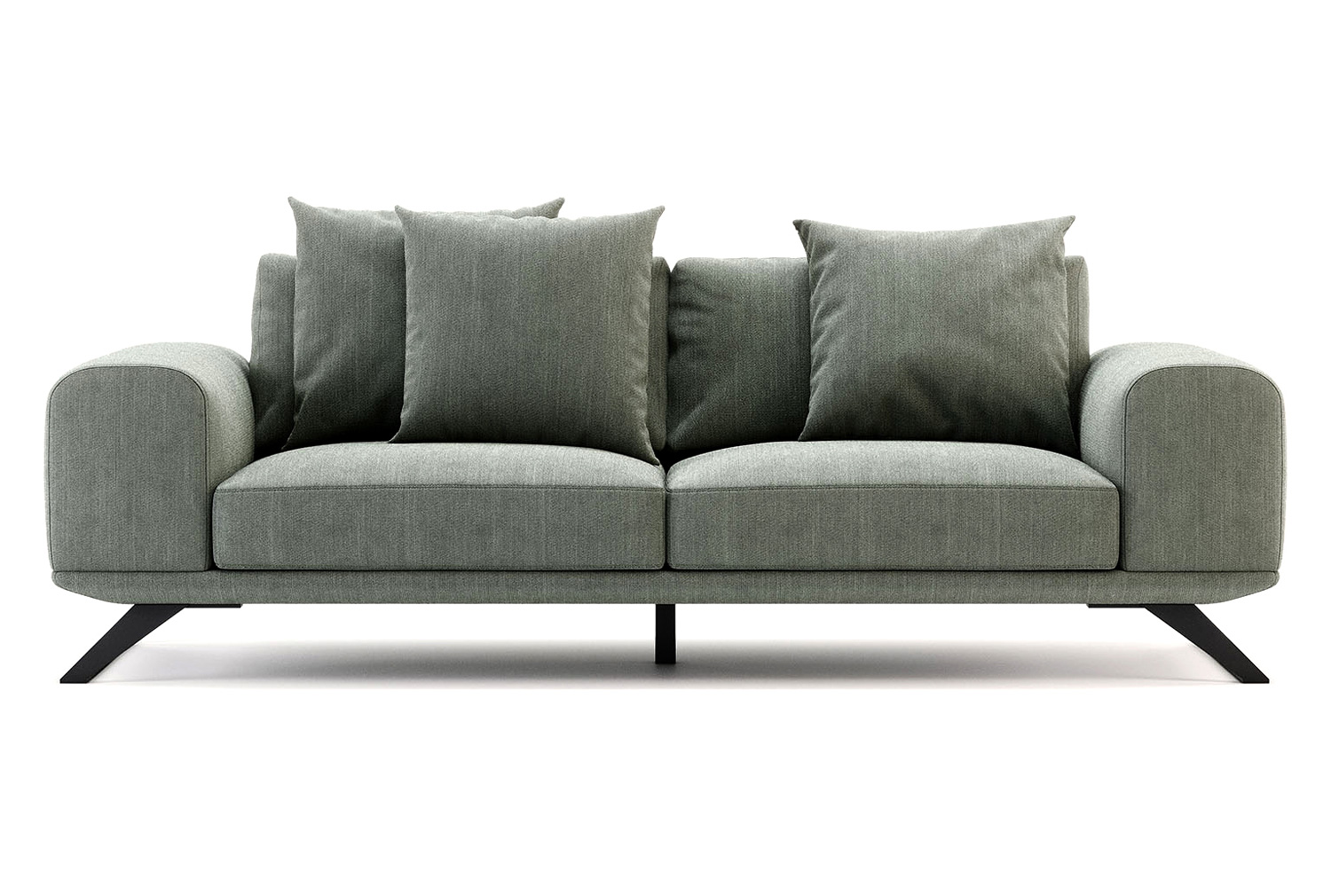 Domkapa Aniston 3 Seats Sofa - Brushed Stainless Steel