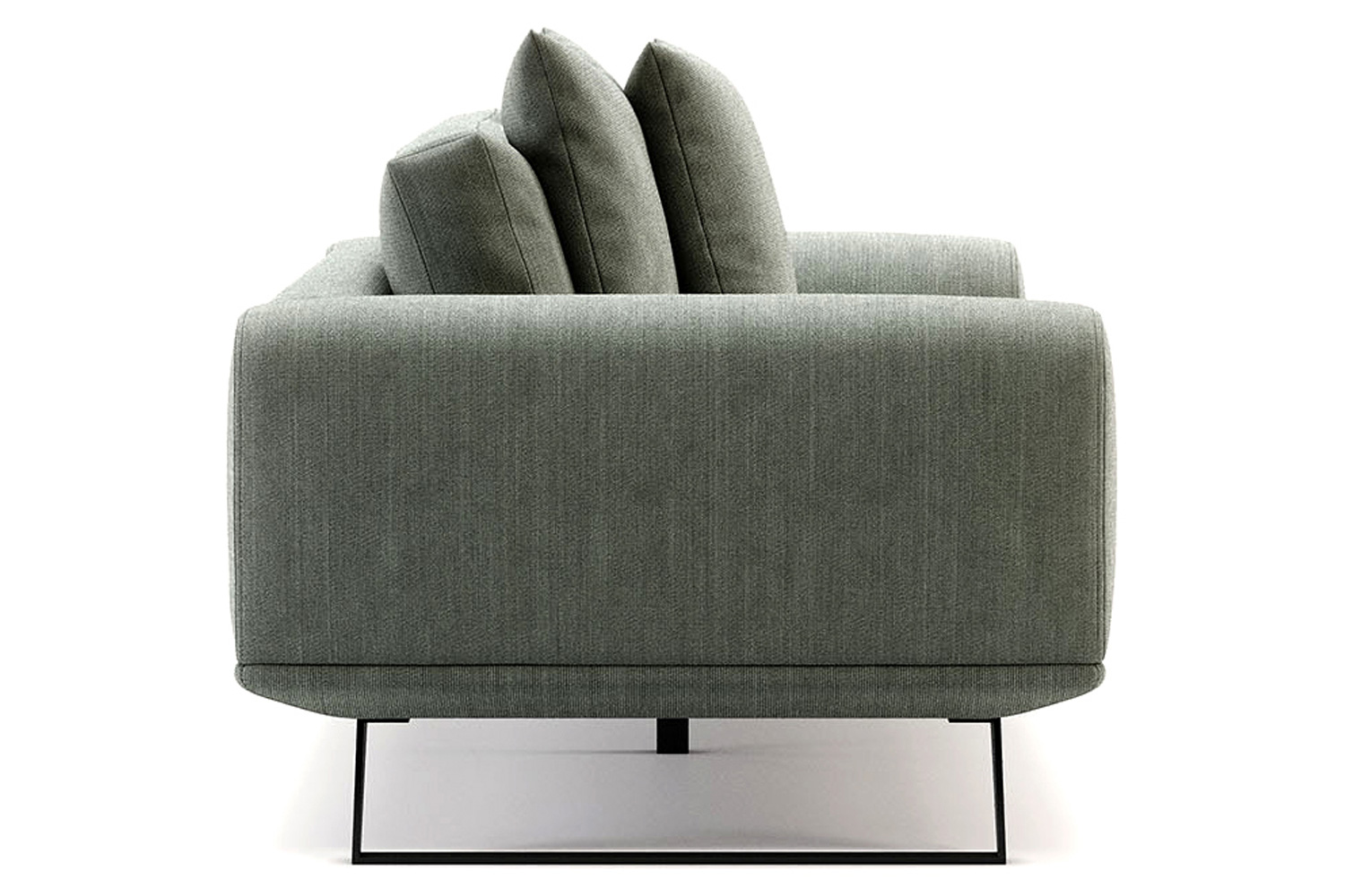 Domkapa Aniston 3 Seats Sofa - Onyx Polished