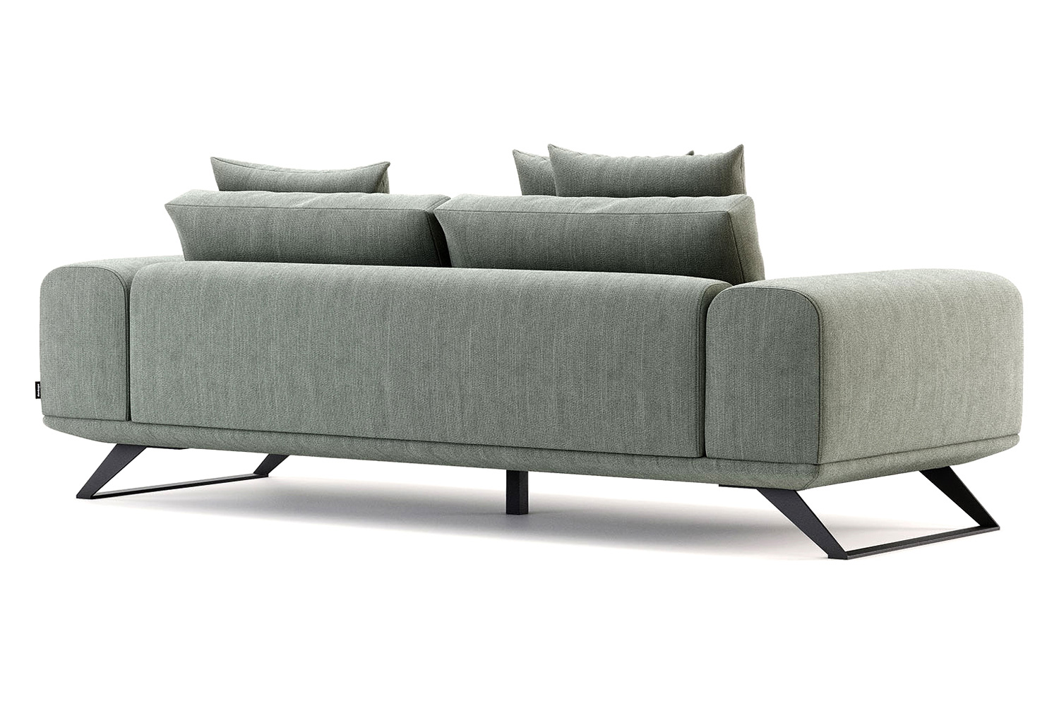 Domkapa Aniston 3 Seats Sofa - Onyx Polished