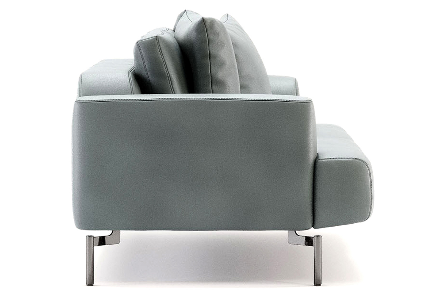 Domkapa Taís 2 Seats Sofa - White Texturized Steel