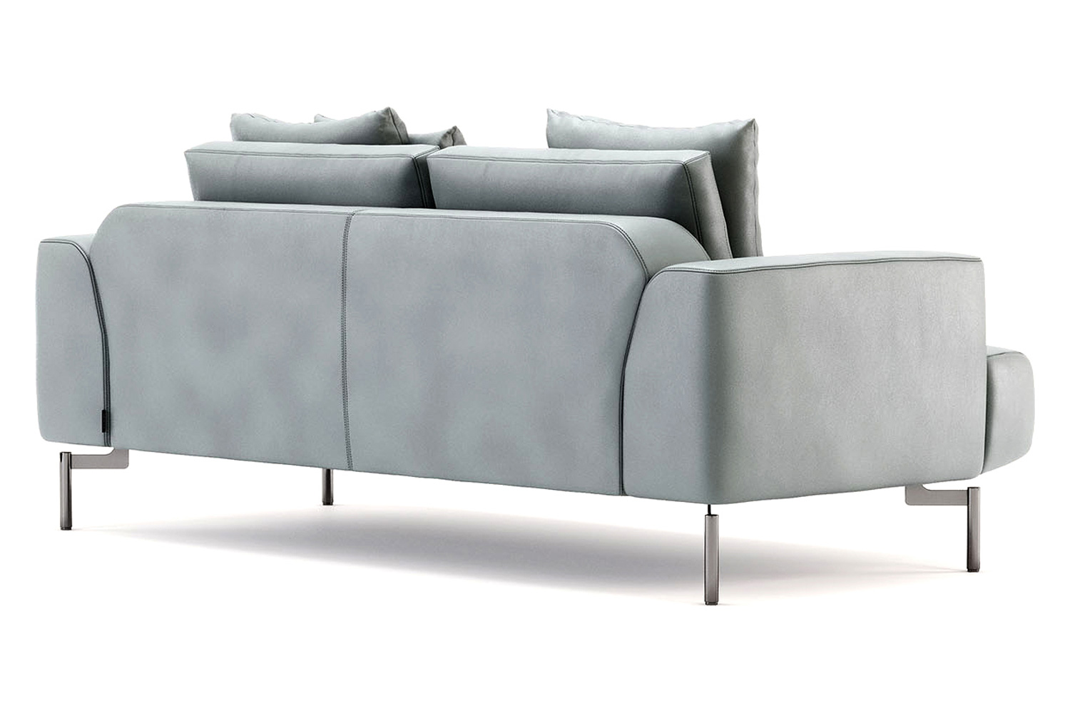 Domkapa Taís 2 Seats Sofa - White Texturized Steel