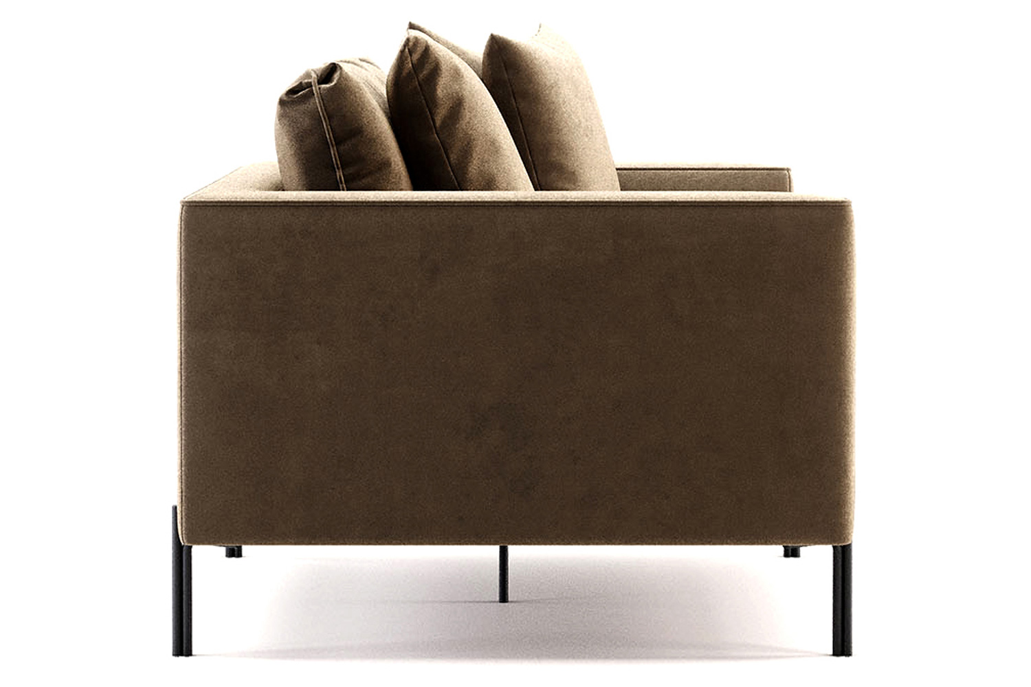 Domkapa Nicole 2 Seats Sofa - Gold Brushed Stainless Steel