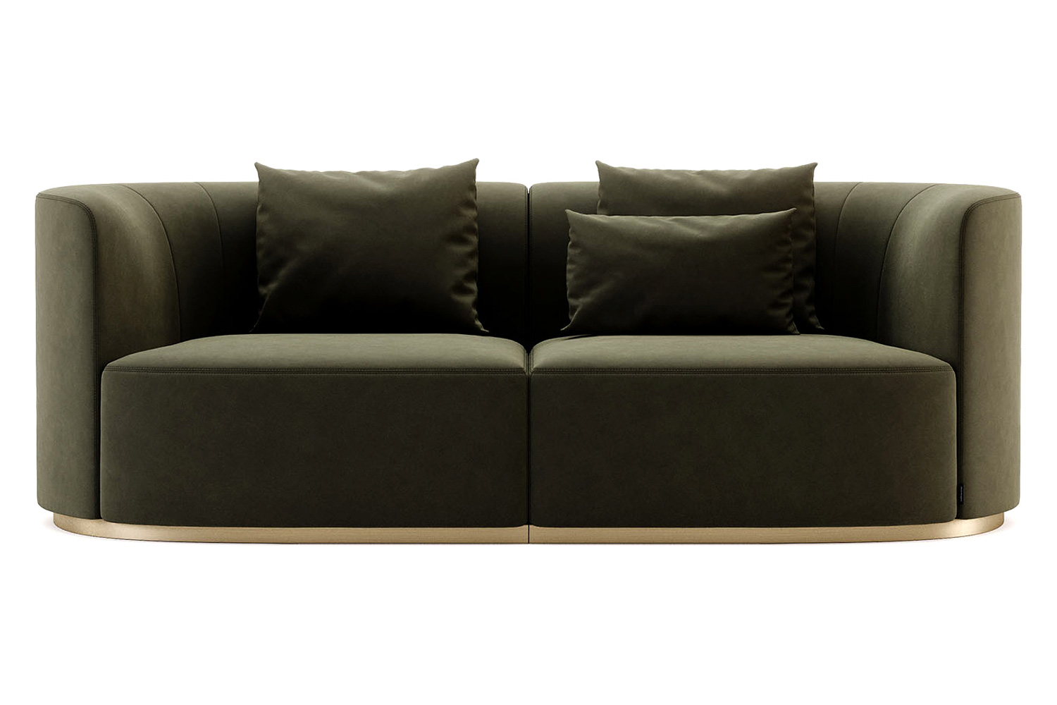 Domkapa Chloe 2 Seats Sofa - Rose Gold Polished