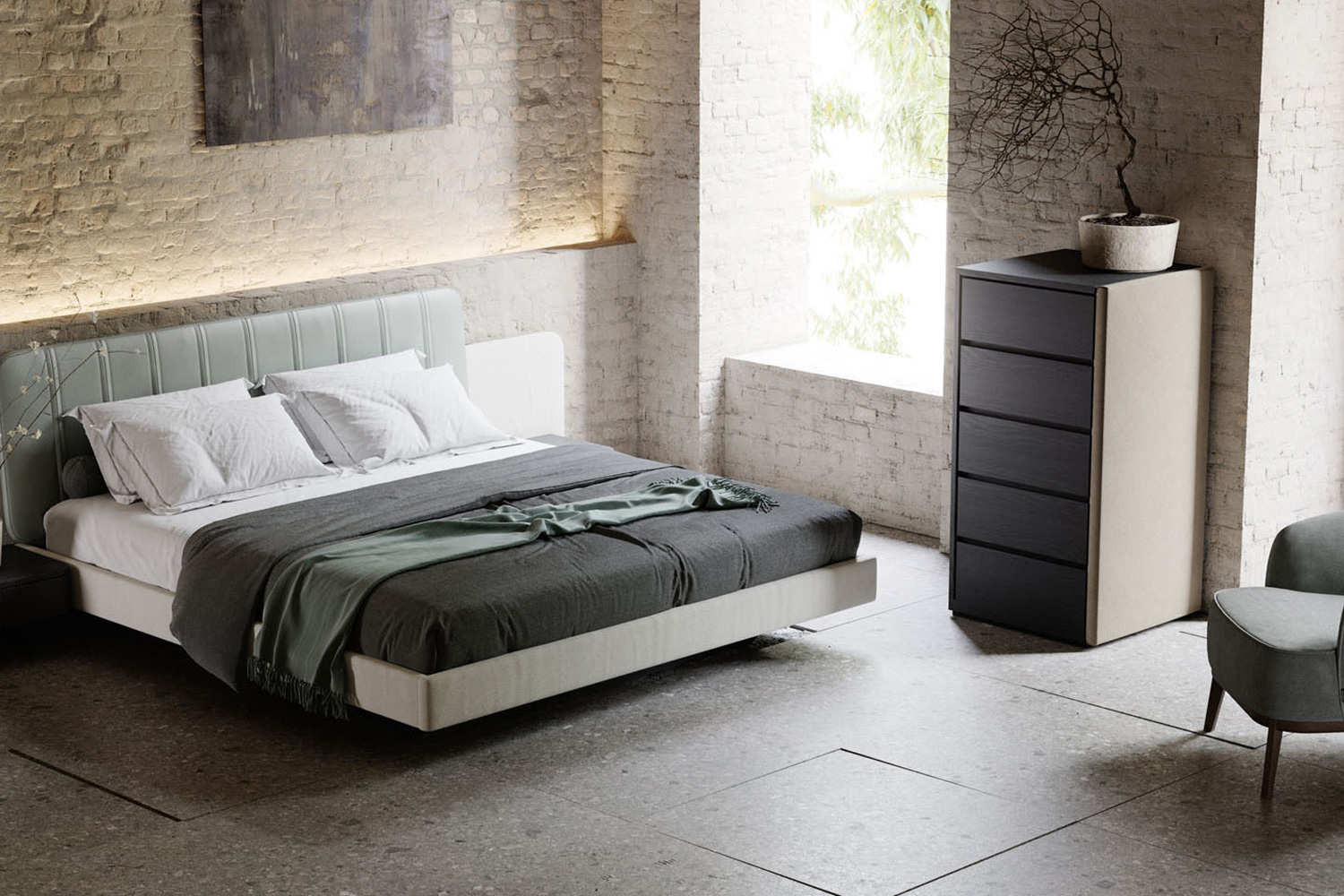 Domkapa Amanda Bed Mattress 152x203cm - Hudson Cement