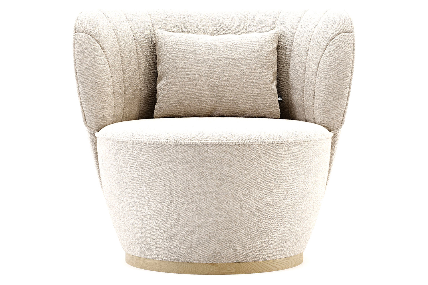 Domkapa Pearl Armchair Swivel - Walnut Stained Beech