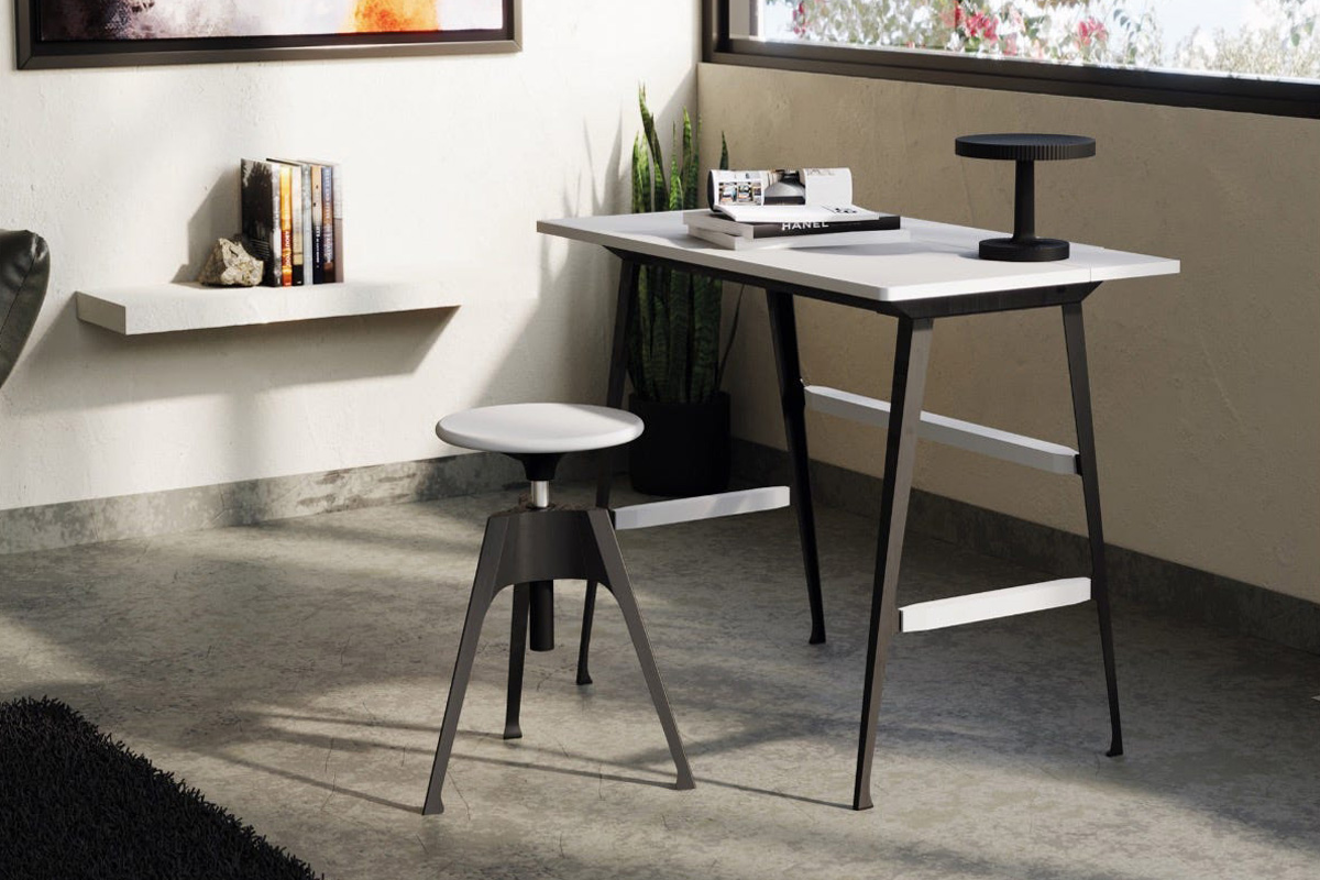 Driade Portable Atelier Desk - Black/White