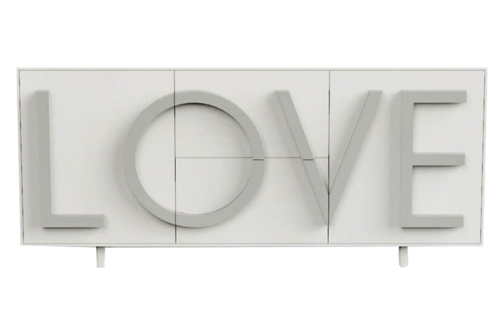 Driade Love Medium Cabinet - White/Light Gray