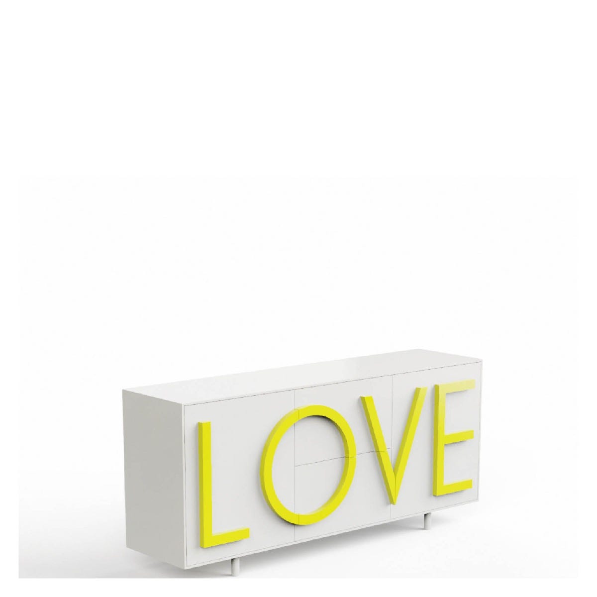 Driade Love Medium Cabinet - White/Yellow