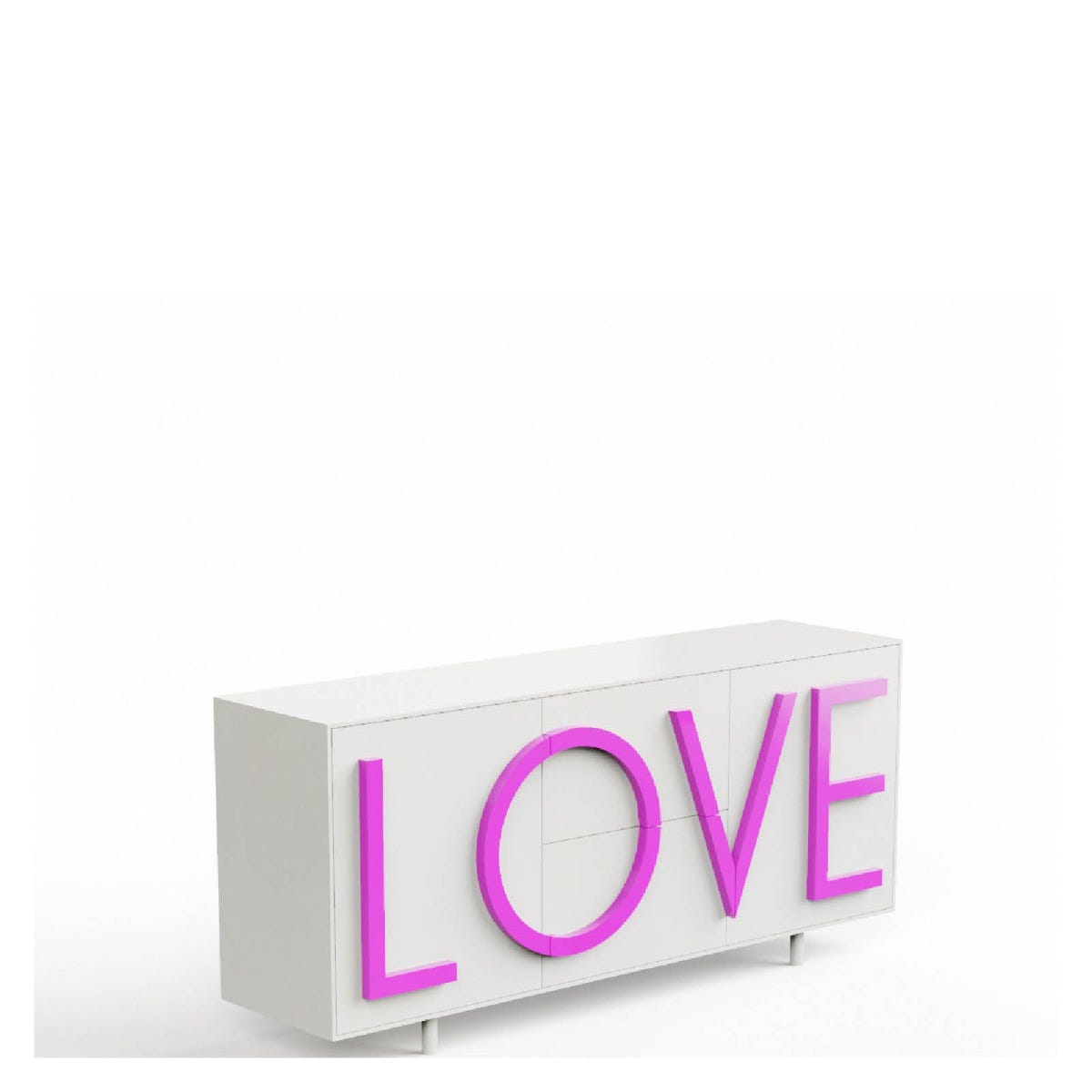 Driade Love Medium Cabinet - White/Pink