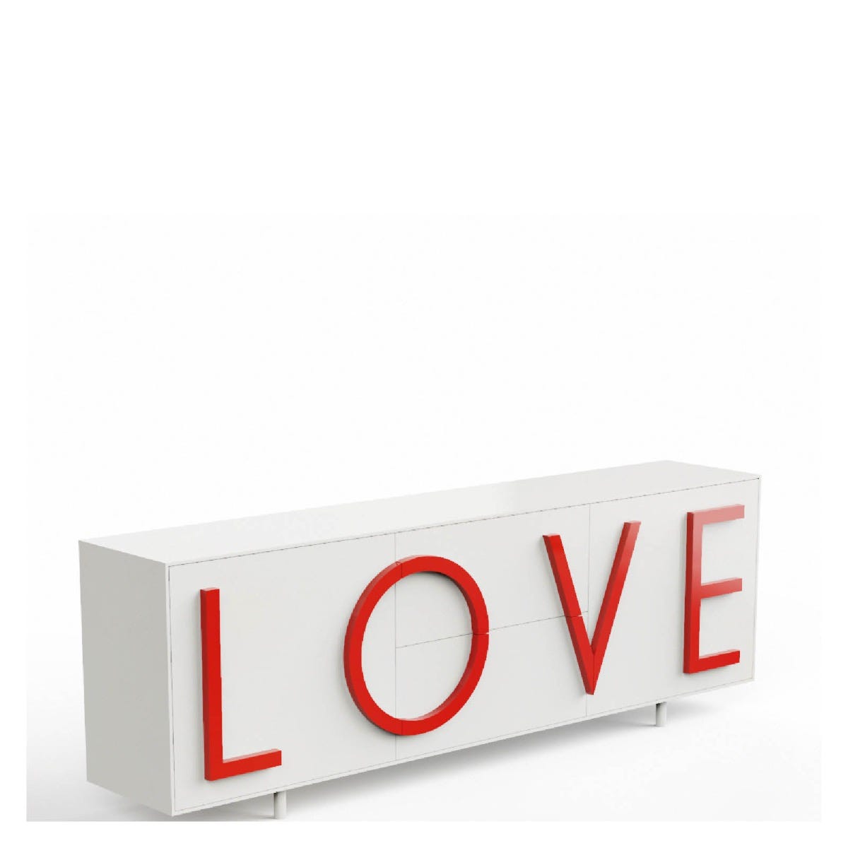 Driade Love Large Cabinet - White/Red