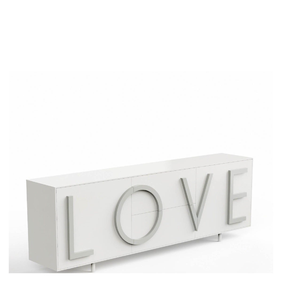 Driade Love Large Cabinet - White/Light Gray