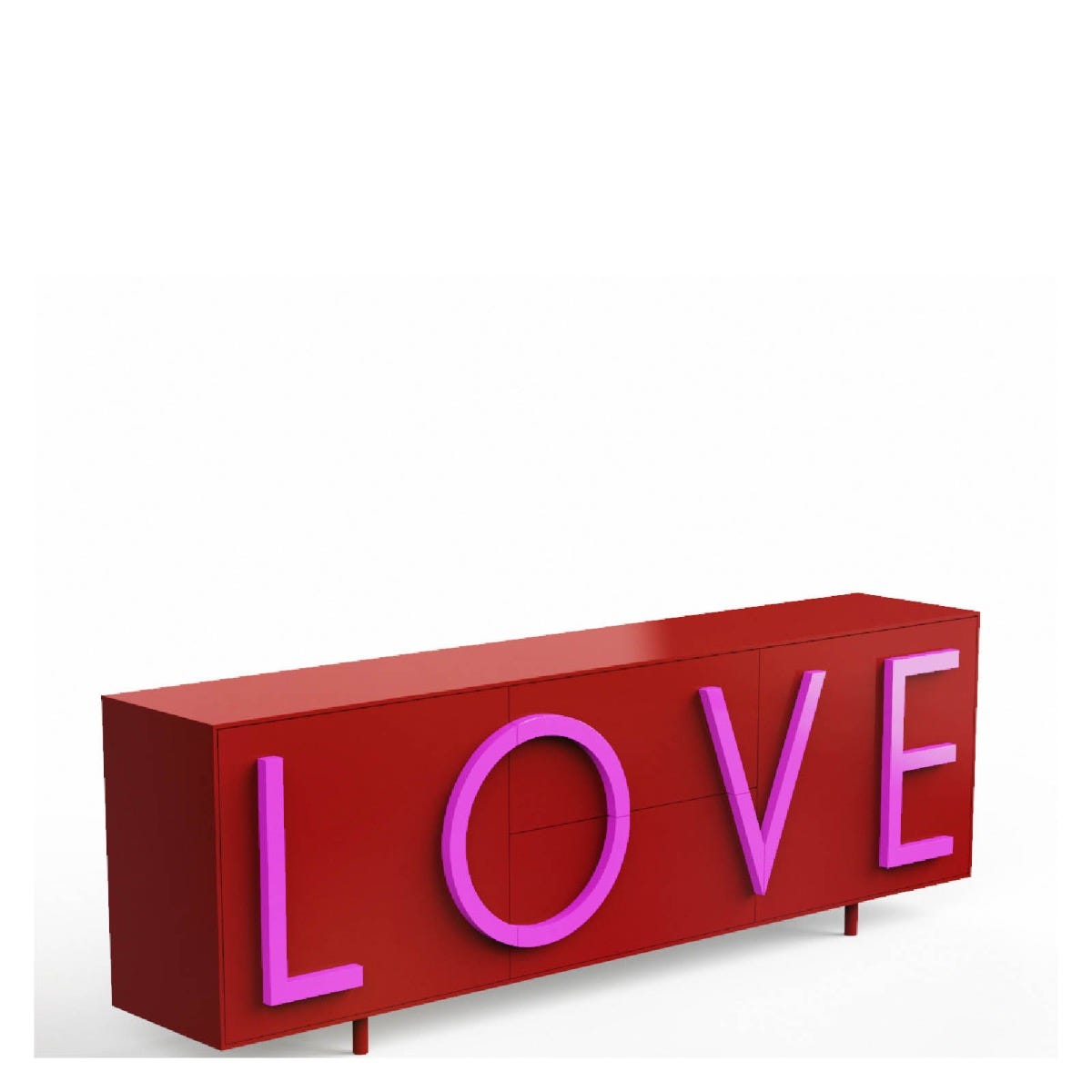 Driade Love Large Cabinet - Red/Pink