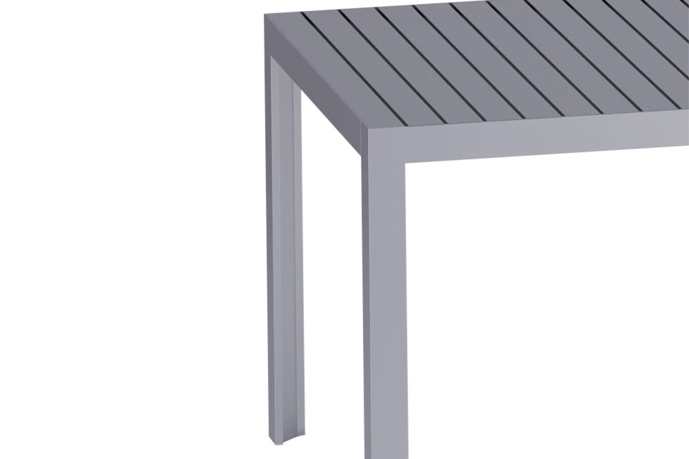 Driade Kalimba 82" Outdoor Table - Silver