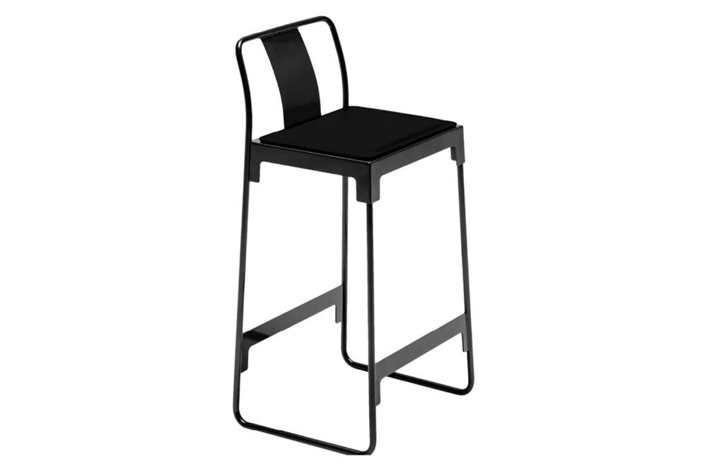 Driade Mingx Barstool with Backrest - Black