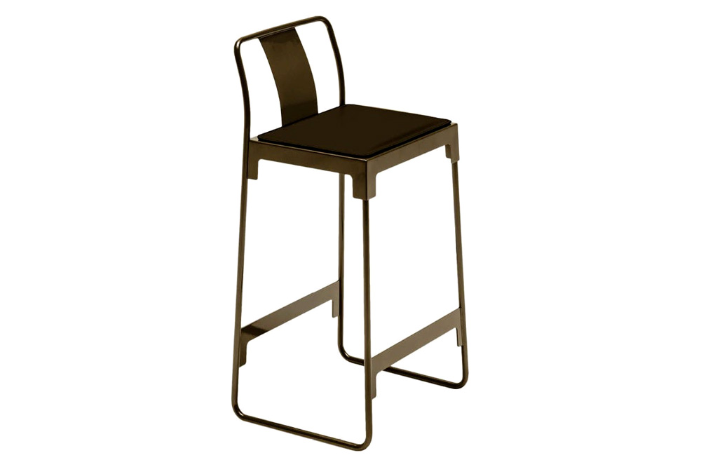 Driade Mingx Barstool with Backrest - Bronze