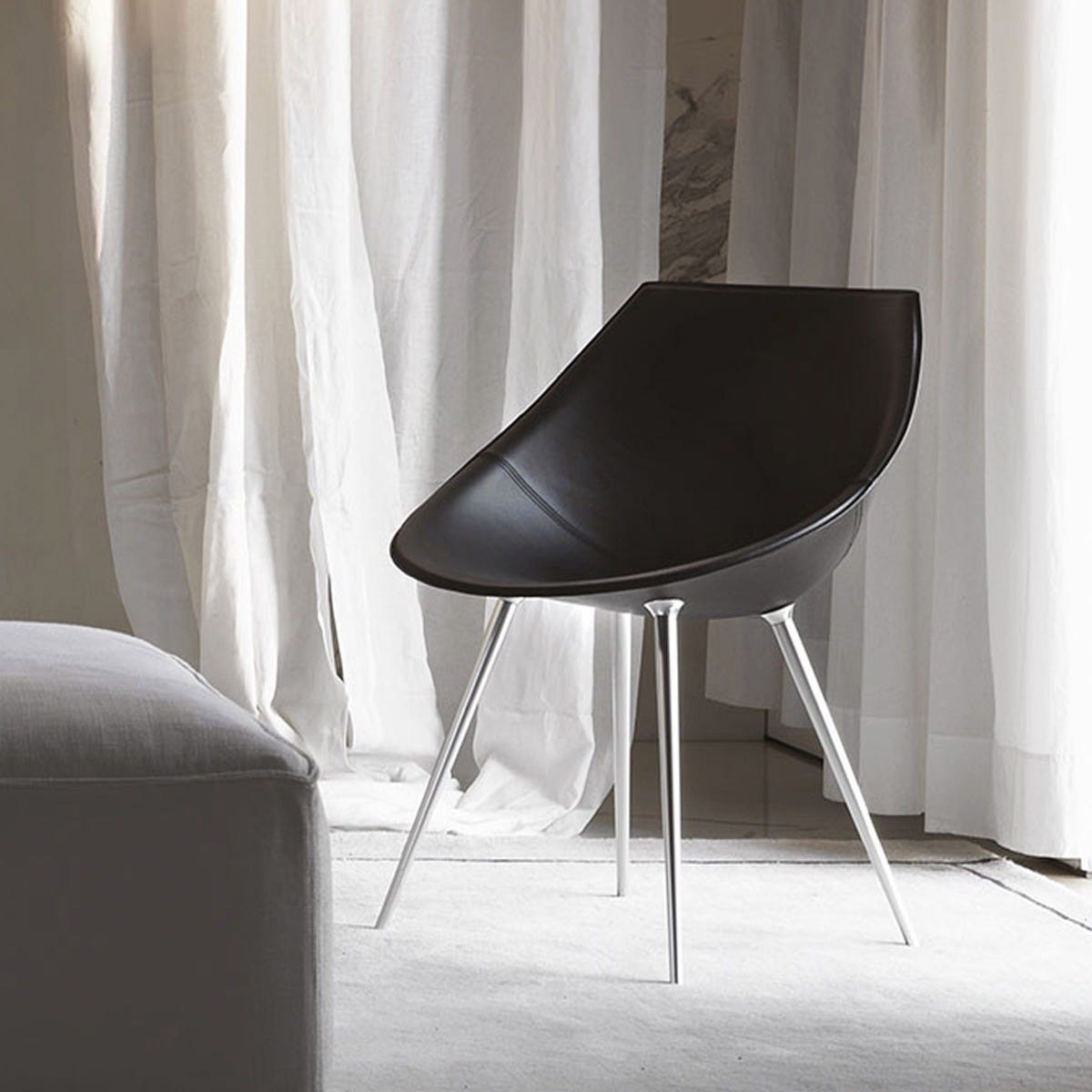 Driade Lagò Chair - Black/Aluminum