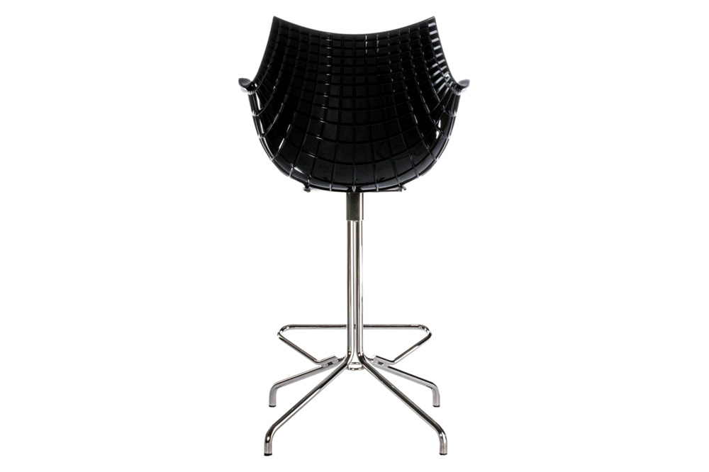 Driade Meridiana Tall Office Chair - Black/Chrome