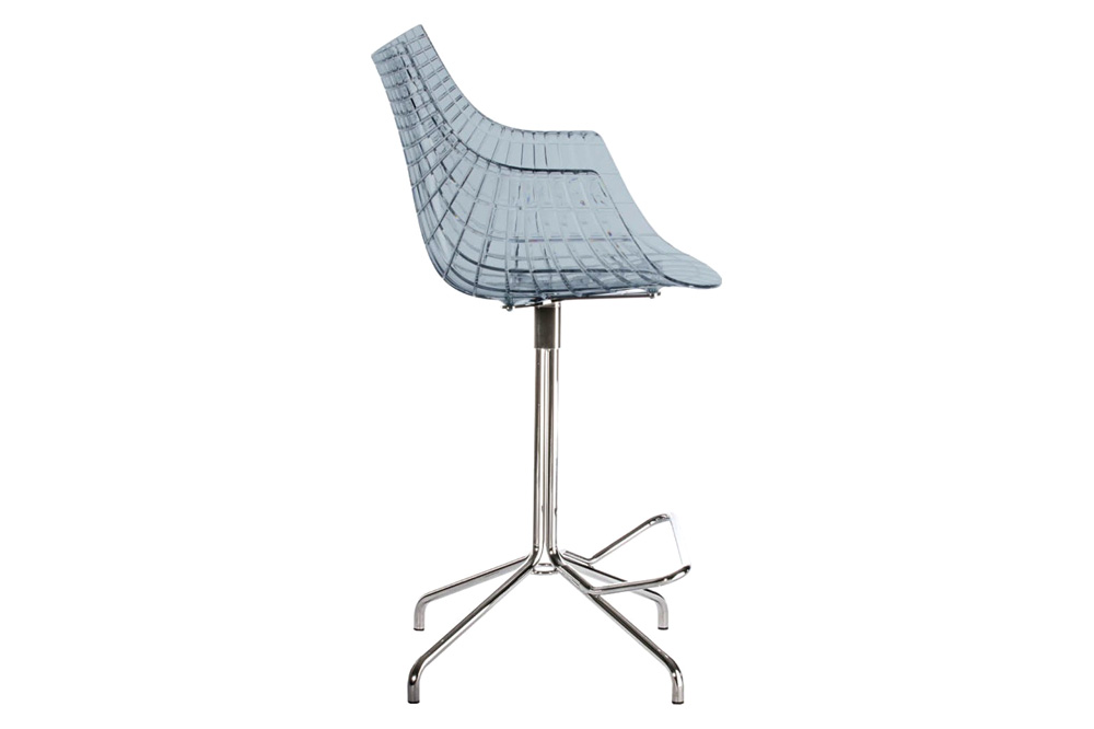 Driade Meridiana Tall Office Chair - Gray/Chrome