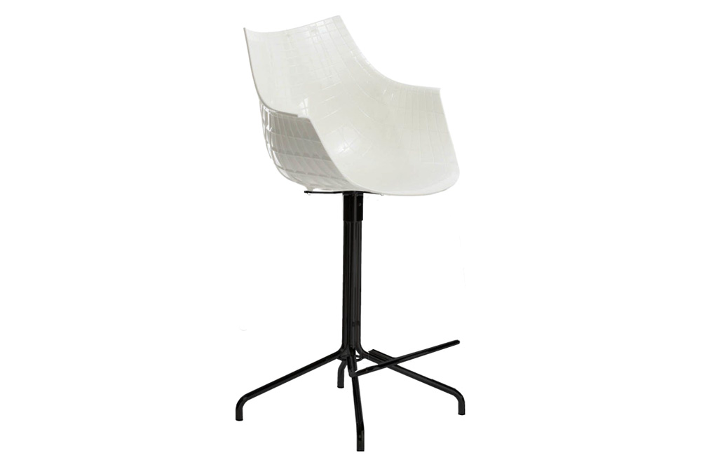 Driade Meridiana 42" Office Chair - White/Black