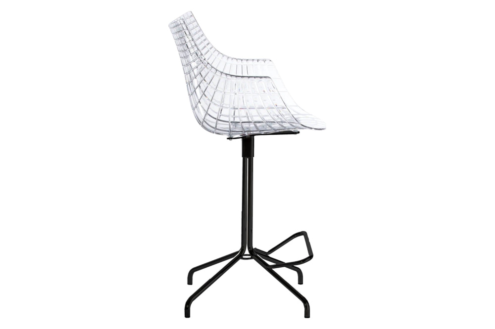 Driade Meridiana 42" Office Chair - Transparent/Black