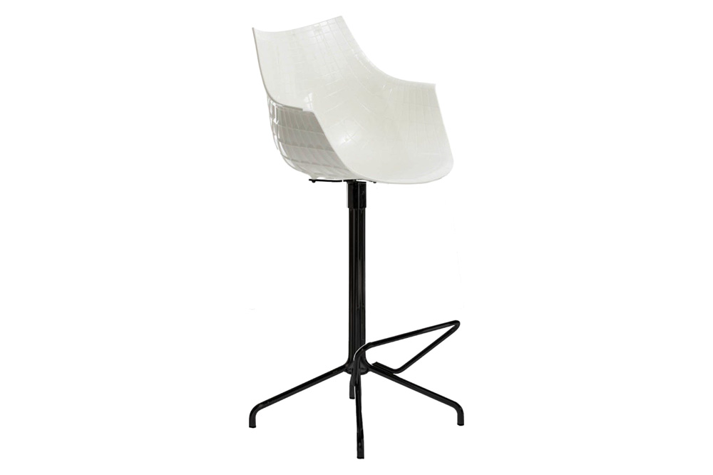 Driade Meridiana 46" Office Chair - White/Black