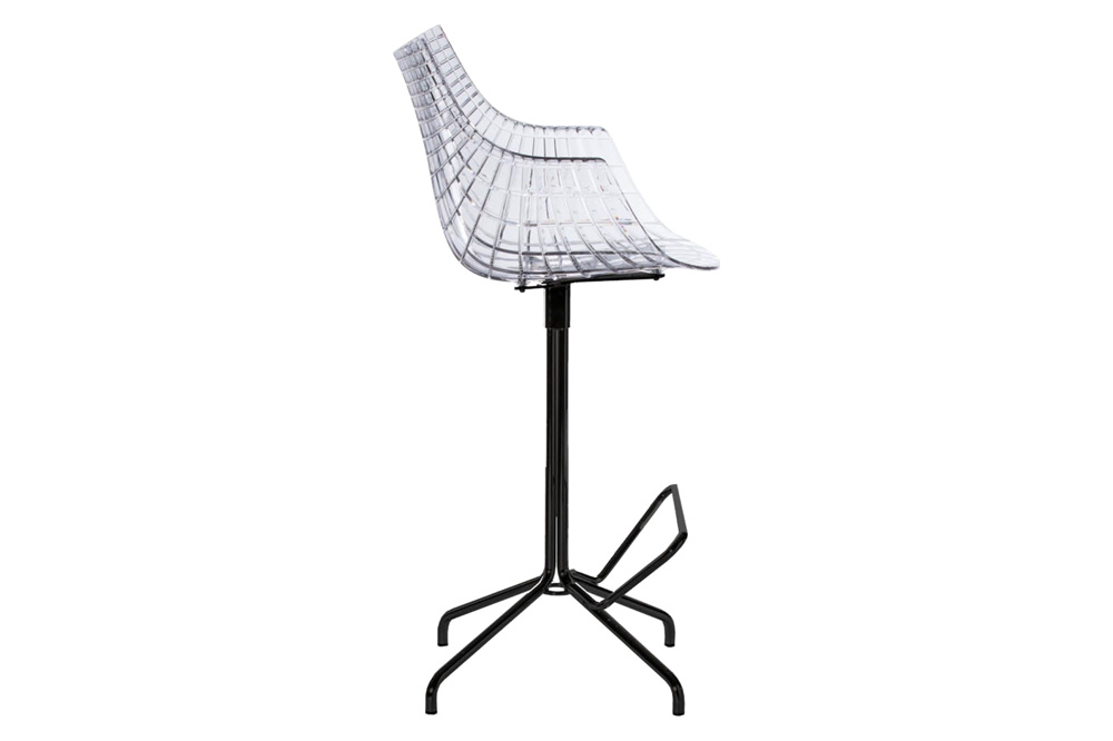 Driade Meridiana 46" Office Chair - Transparent/Black