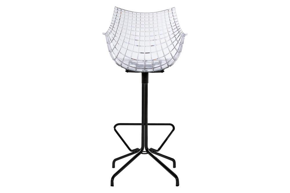 Driade Meridiana 46" Office Chair - Transparent/Black