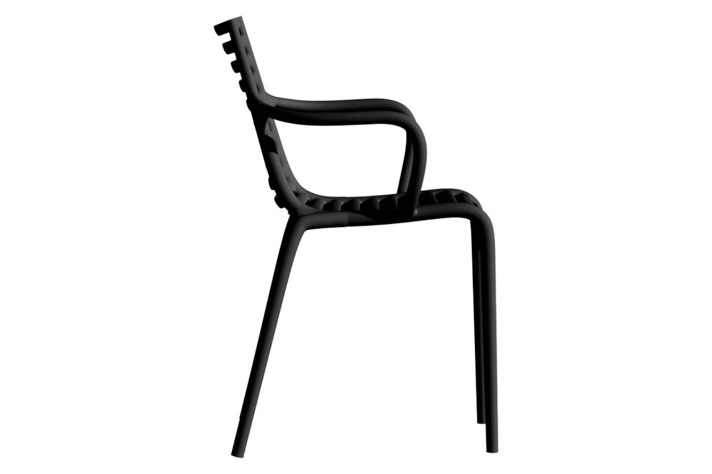 Driade™ Pip-E Solid Armchair - Dark Gray