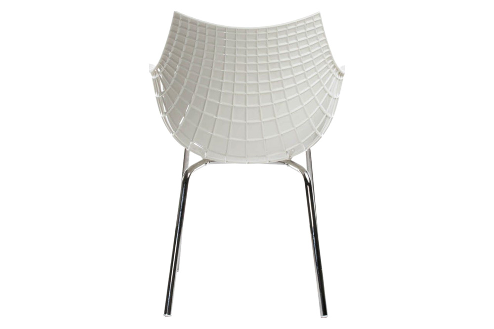 Driade Meridiana Dining Chair - White/Chrome