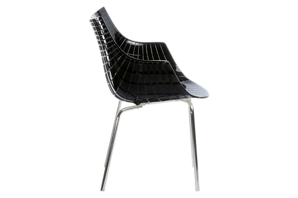 Driade Meridiana Dining Chair - Black/Chrome