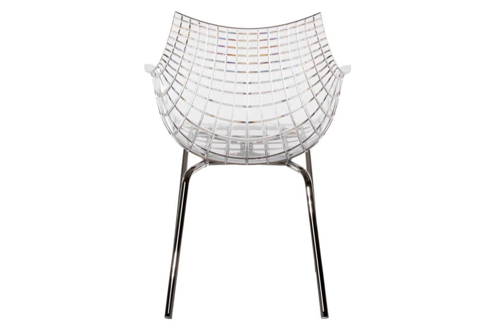 Driade Meridiana Dining Chair - Transparent/Chrome