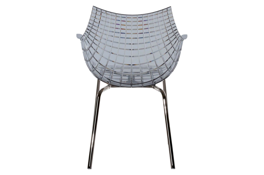 Driade Meridiana Dining Chair - Gray/Chrome