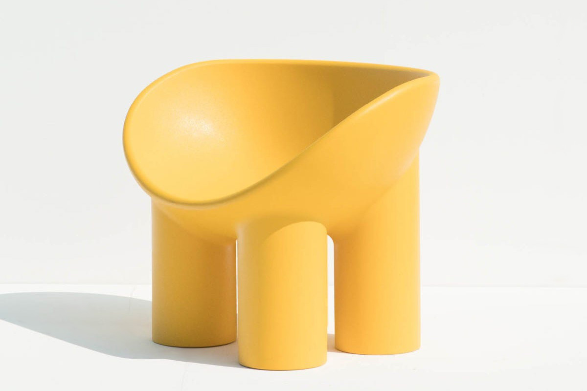 Driade™ Roly Poly Solid Armchair - Ochre Yellow