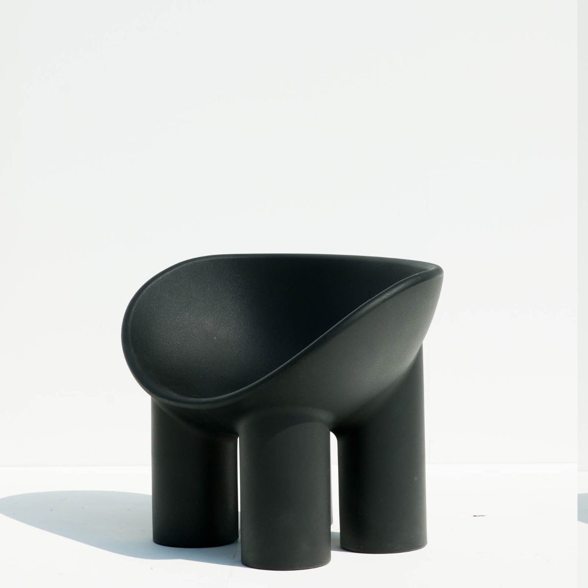 Driade™ Roly Poly Solid Armchair - Charcoal