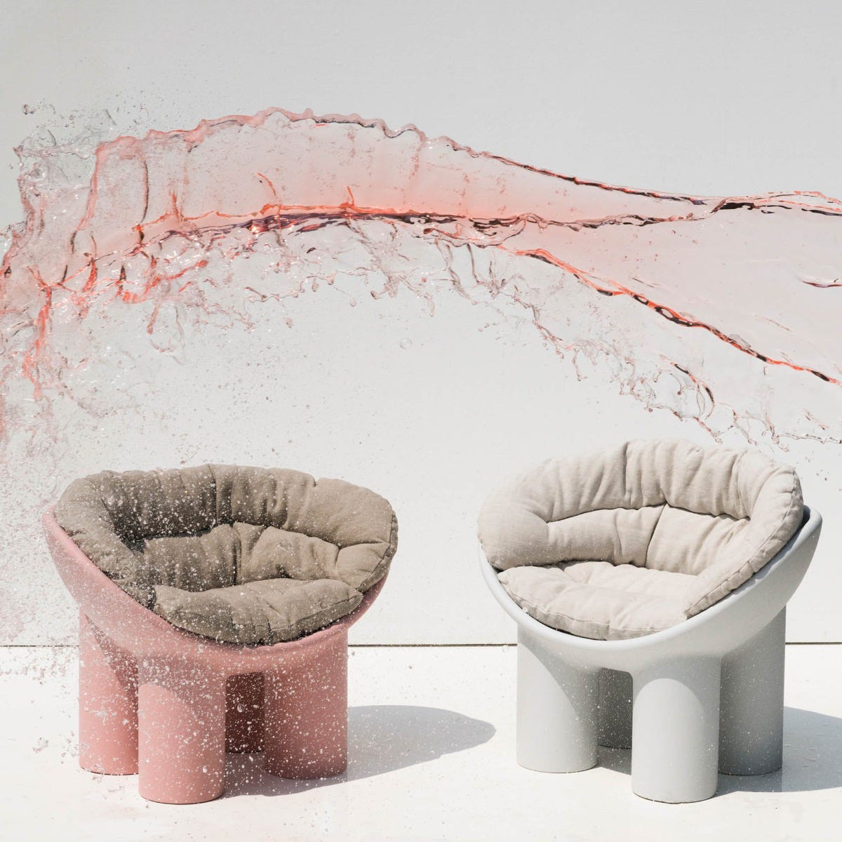 Driade™ Roly Poly Solid Armchair - Concrete