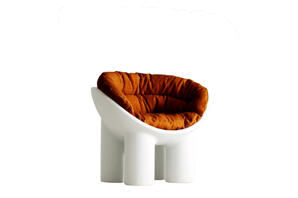 Driade™ Cushion Roly Poly Solid Armchair - Orange