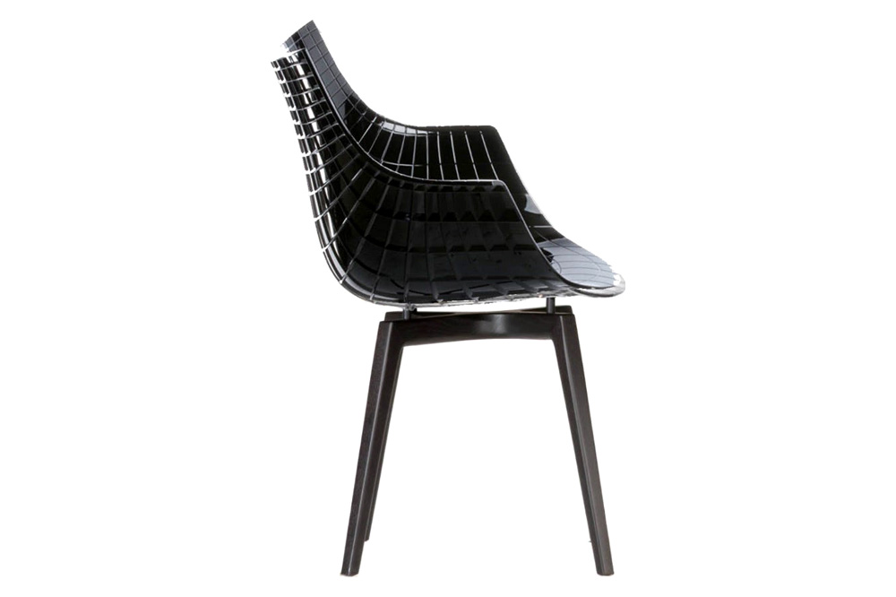 Driade Meridiana Dining Chair - Black/Charcoal