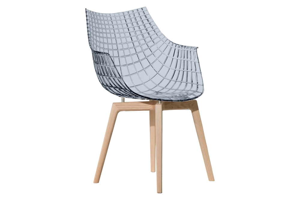 Driade Meridiana Dining Chair - Smoky/Natural