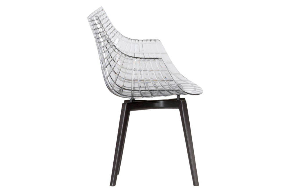 Driade Meridiana Dining Chair - Transparent/Charcoal