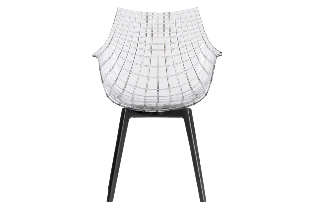 Driade Meridiana Dining Chair - Transparent/Charcoal