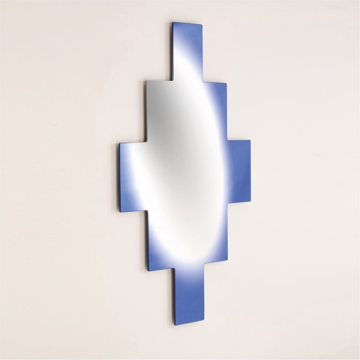 Driade - Edaird Mirror in Silver/Blue