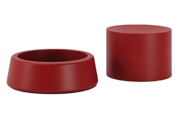 Driade Arcad3 Round Pouf - Red