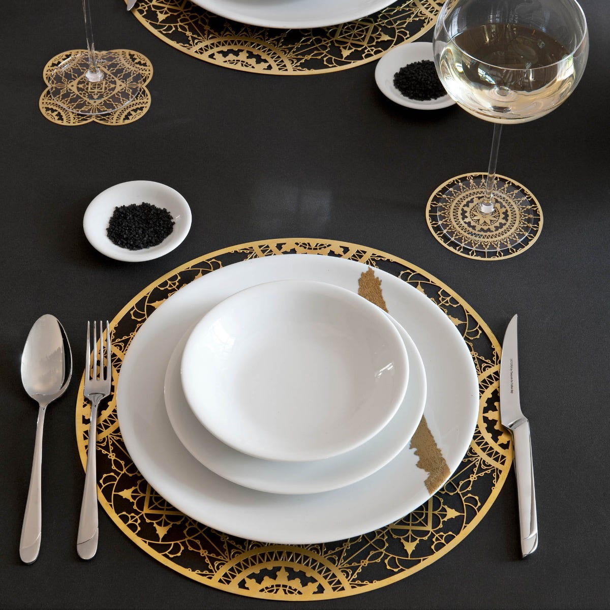 Driade - Italic Lace 4" Round Table Accessories in Natural