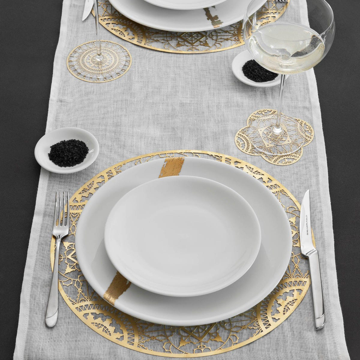 Driade - Italic Lace 4" Round Table Accessories in Natural