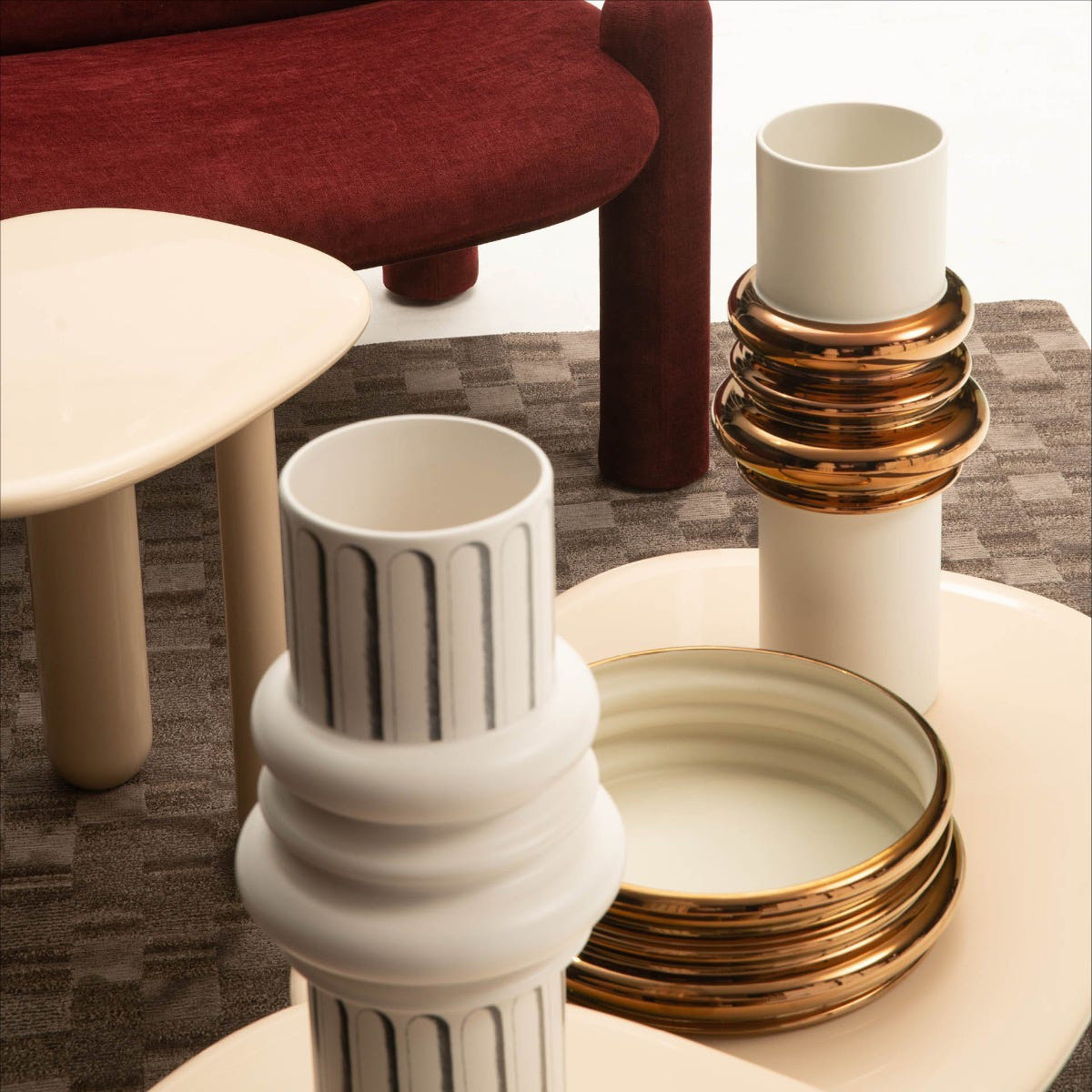 Driade - Ordini Vase in White/Bronze