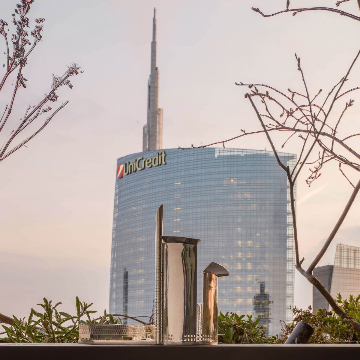 Driade 100 Piazze Milano Porta Nuova - Silvered